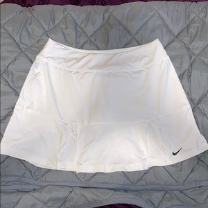 Nike White Tennis Skirt w/ Shorts